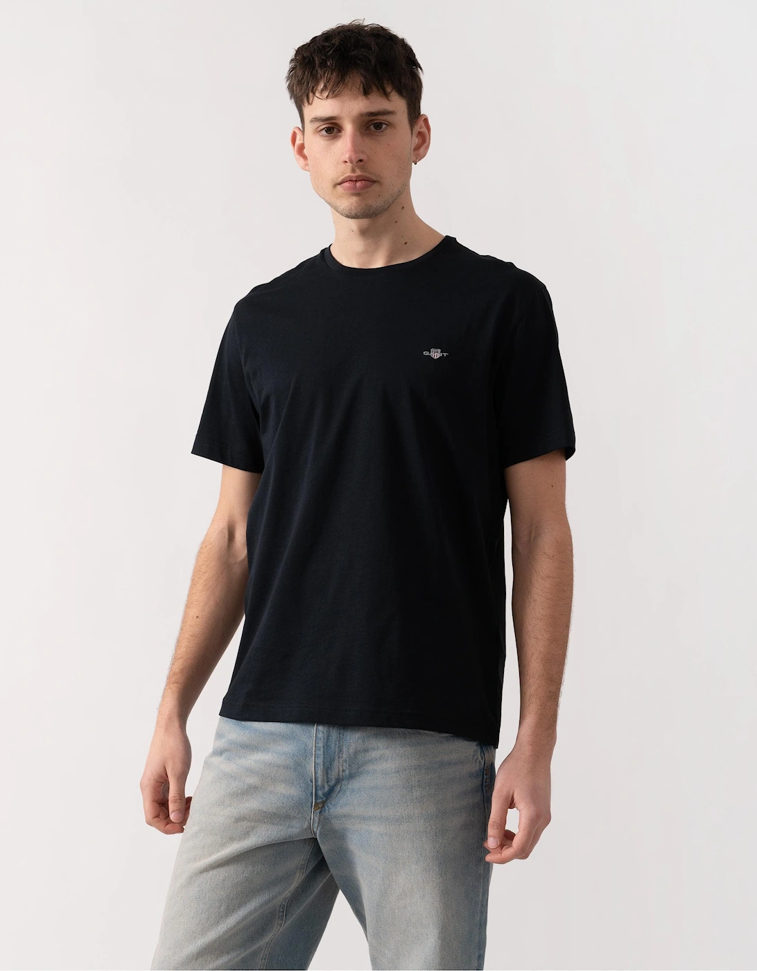 Mens Seasonal Essential Embroidered Archive Shield T-Shirt, 5 of 4