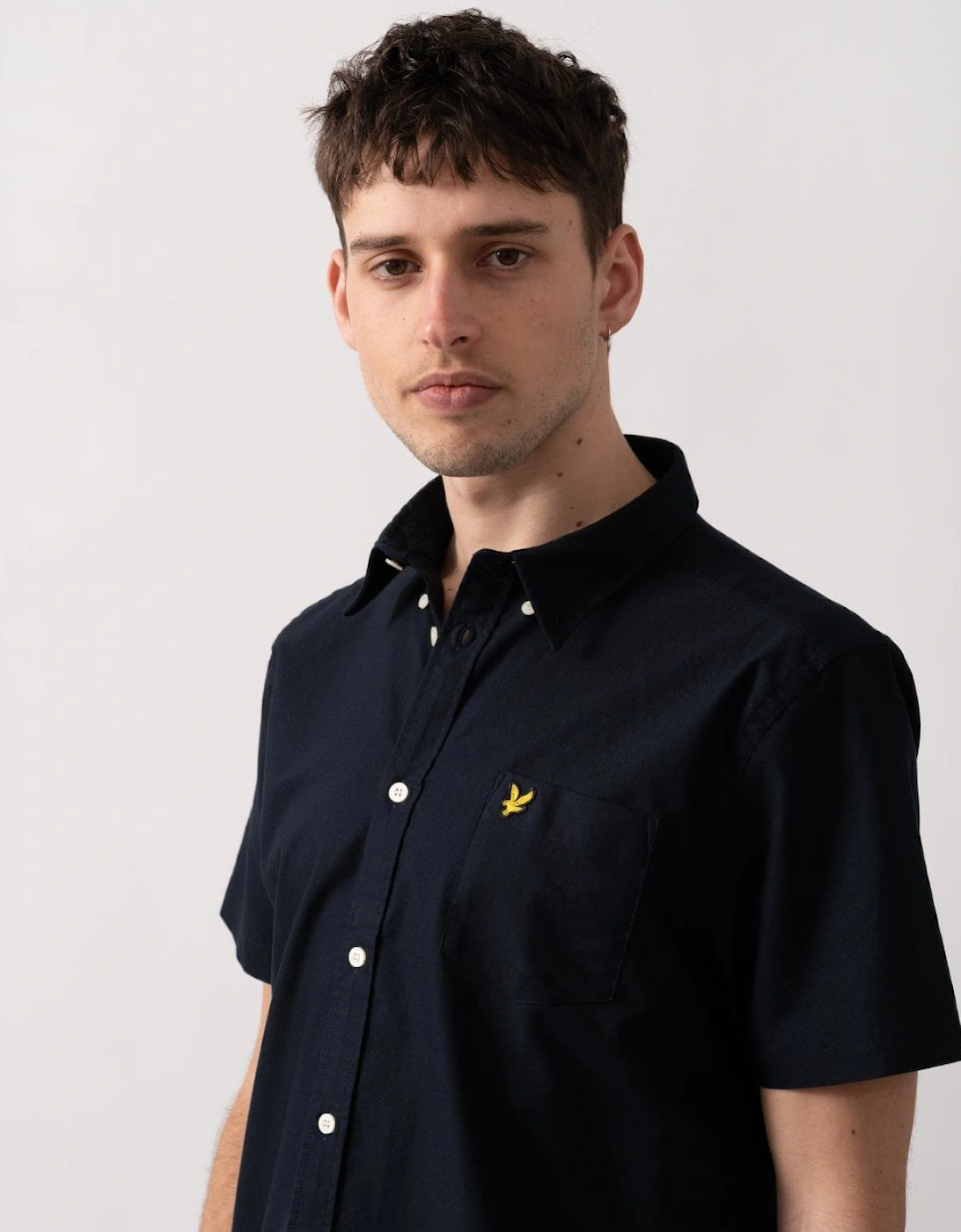 Lyle & Scott  Short Sleeve Oxford Mens Shirt