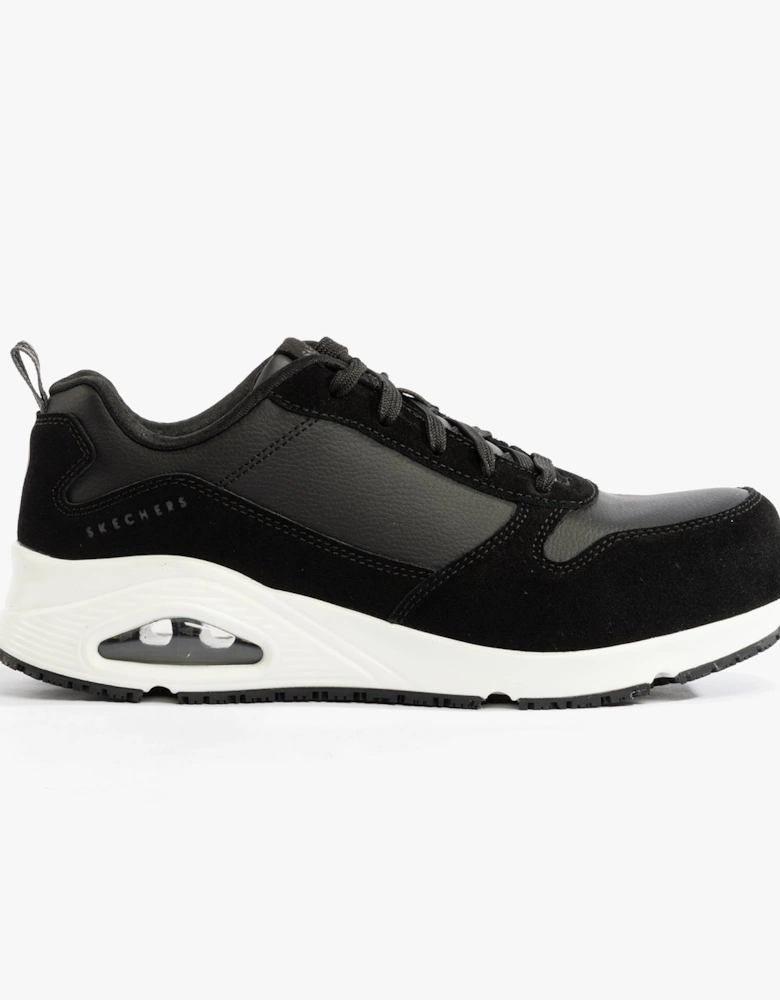 108147EC/BKW UNO SR - ELAINY Womens Safety Trainers Black/White