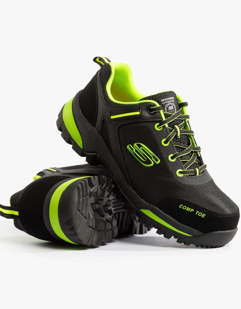 200188EC/BKLM GATLON Mens Trainers Black/Lime