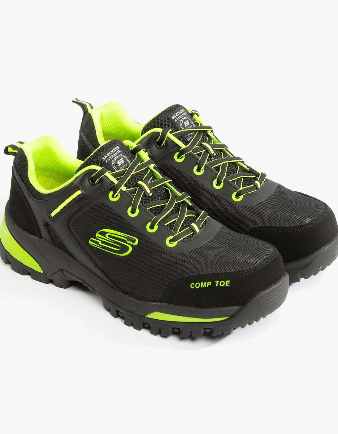 200188EC/BKLM GATLON Mens Trainers Black/Lime