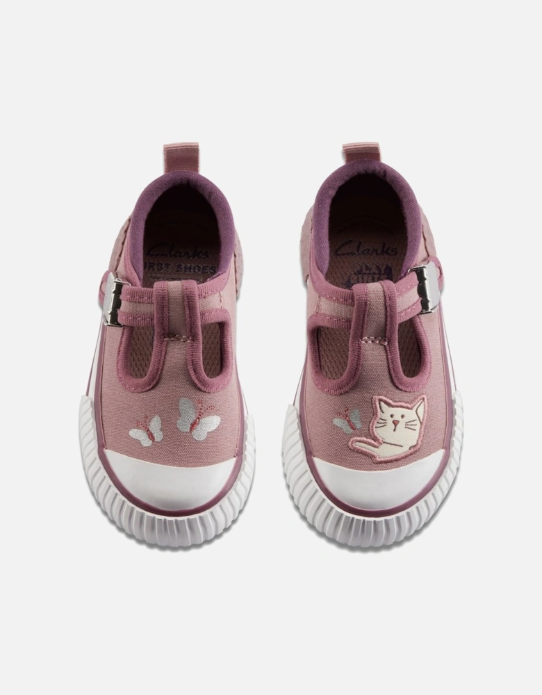 Foxing Pet T Girls Canvas Shoes