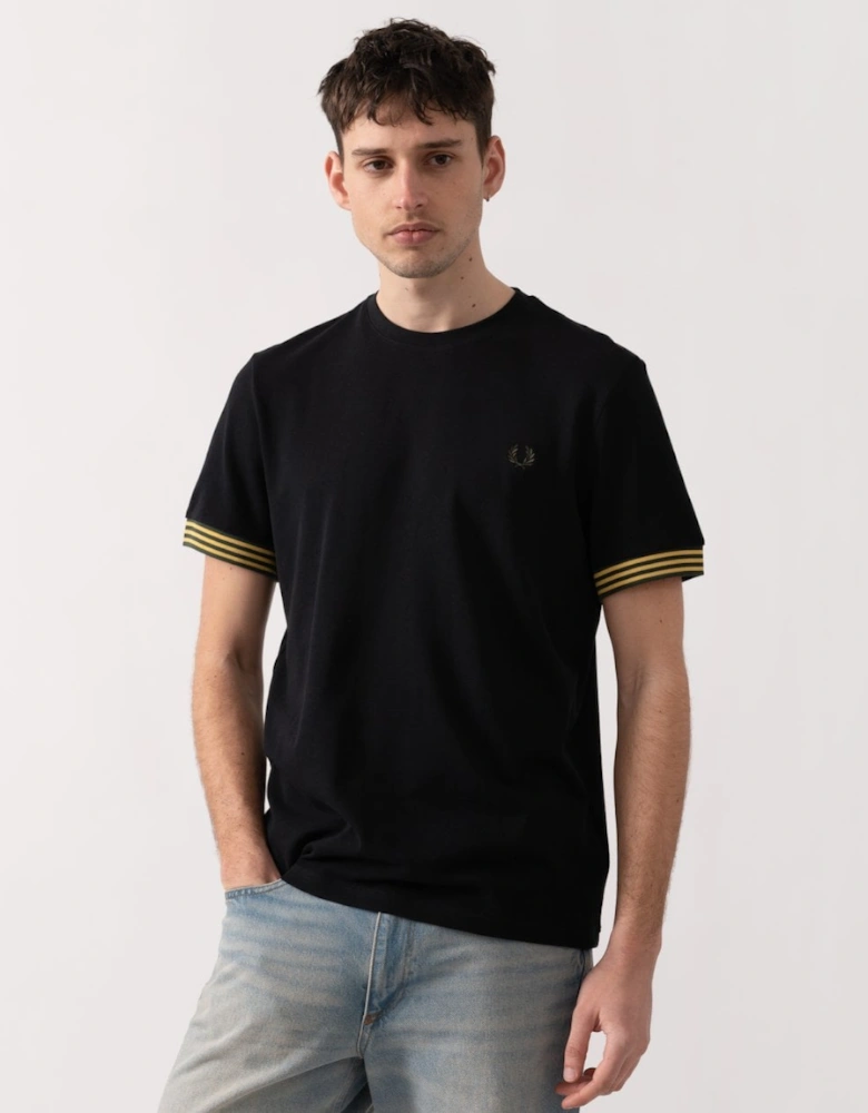 Mens Striped Cuff T-Shirt