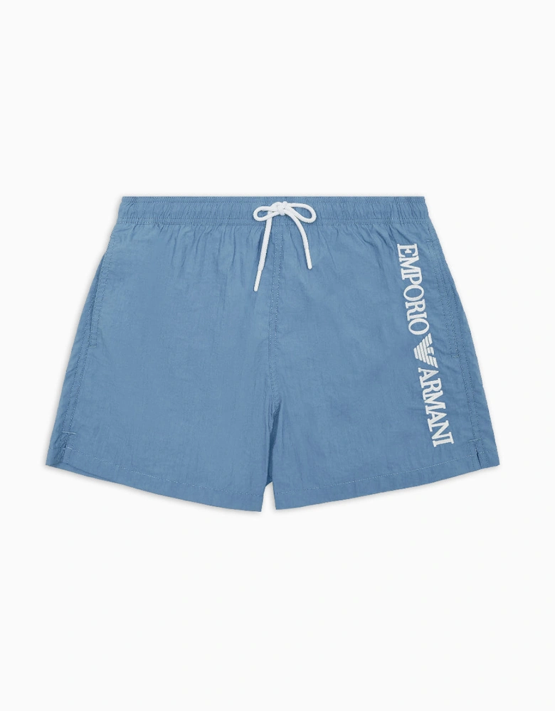 Embroidery Logo Swim Shorts, Captains Blue