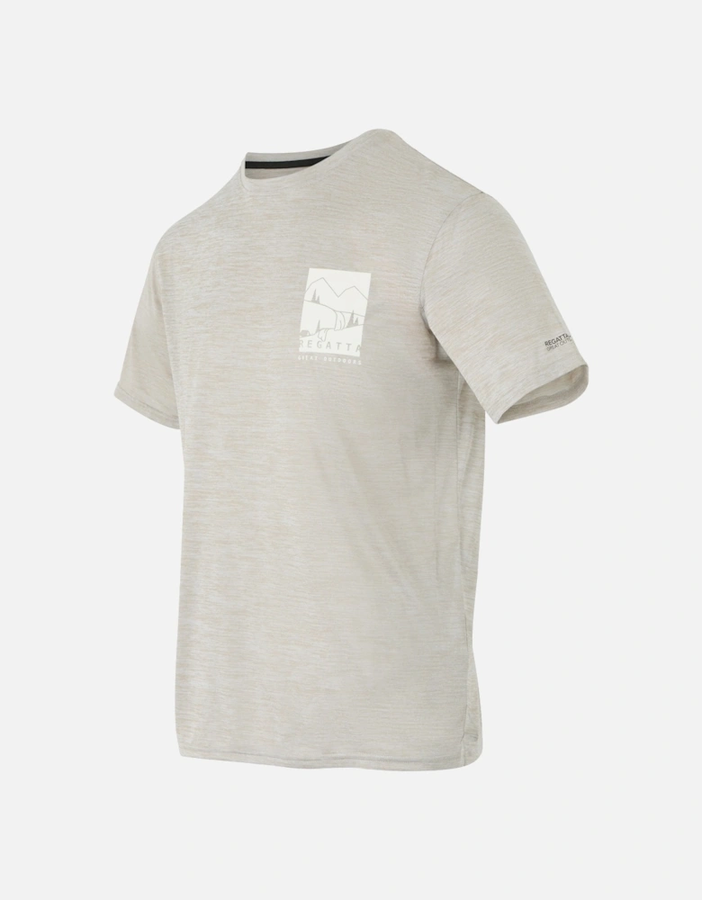 Mens Fingal IX Back Print Marl T-Shirt