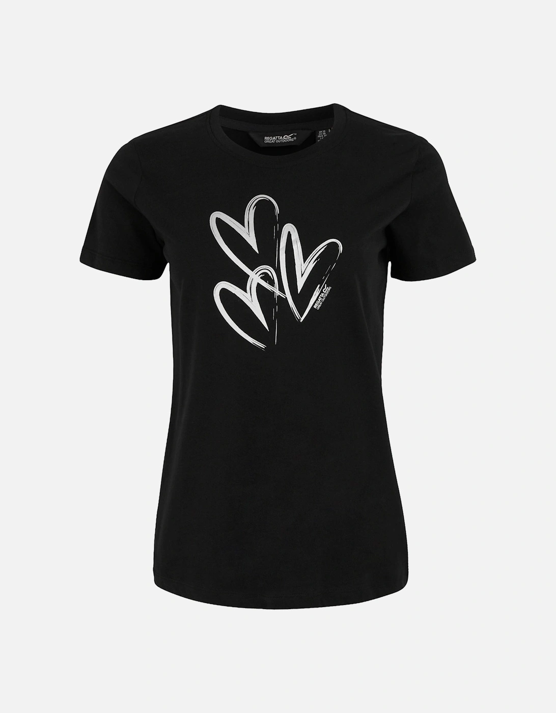 Womens/Ladies Filandra IX Foil Heart T-Shirt, 5 of 4