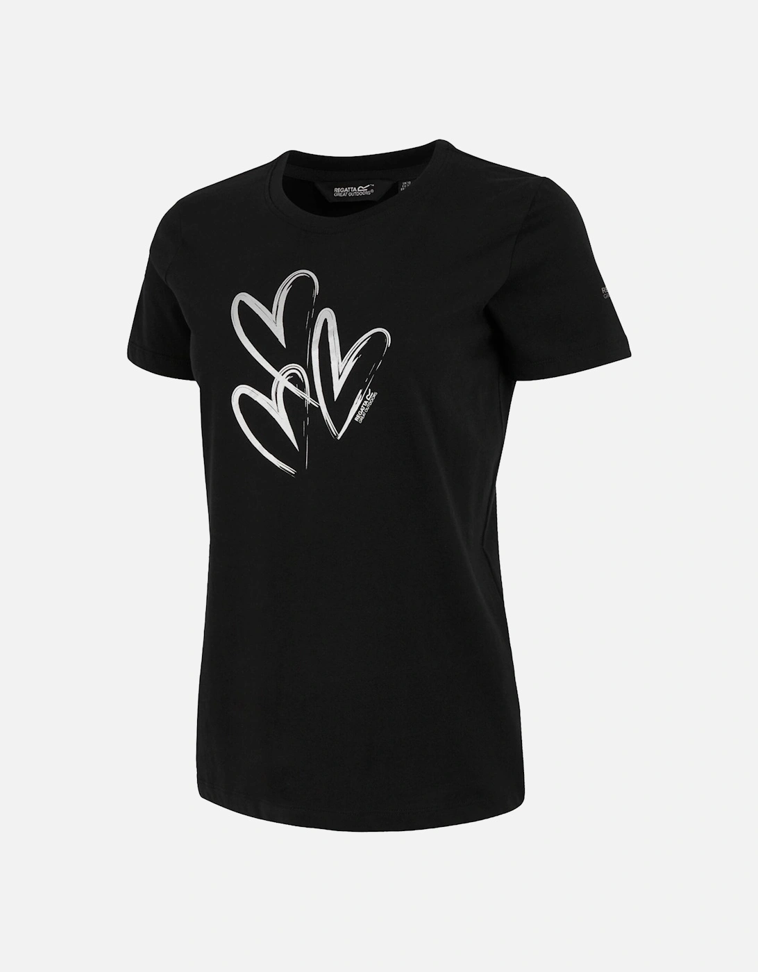 Womens/Ladies Filandra IX Foil Heart T-Shirt