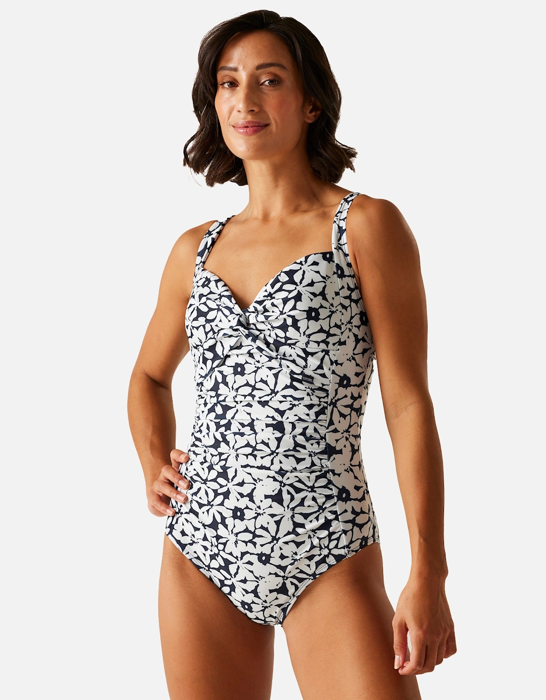 Womens/Ladies Sakari Large Floral Tummy Control One Piece Swimsuit