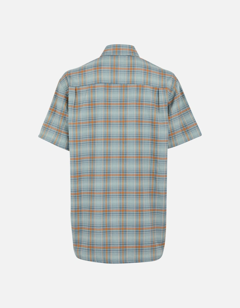 Mens Begarno Checked Short-Sleeved Shirt