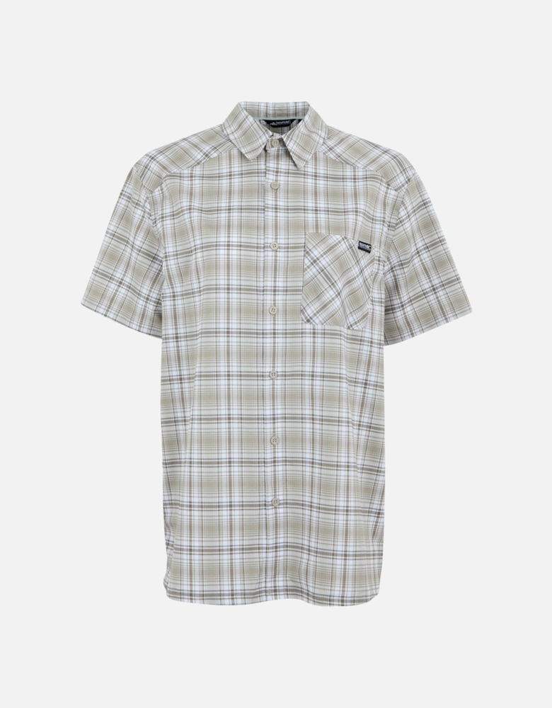 Mens Begarno Checked Short-Sleeved Shirt