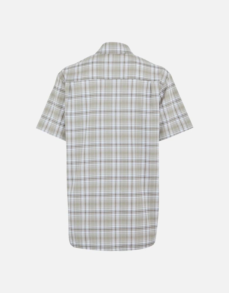 Mens Begarno Checked Short-Sleeved Shirt