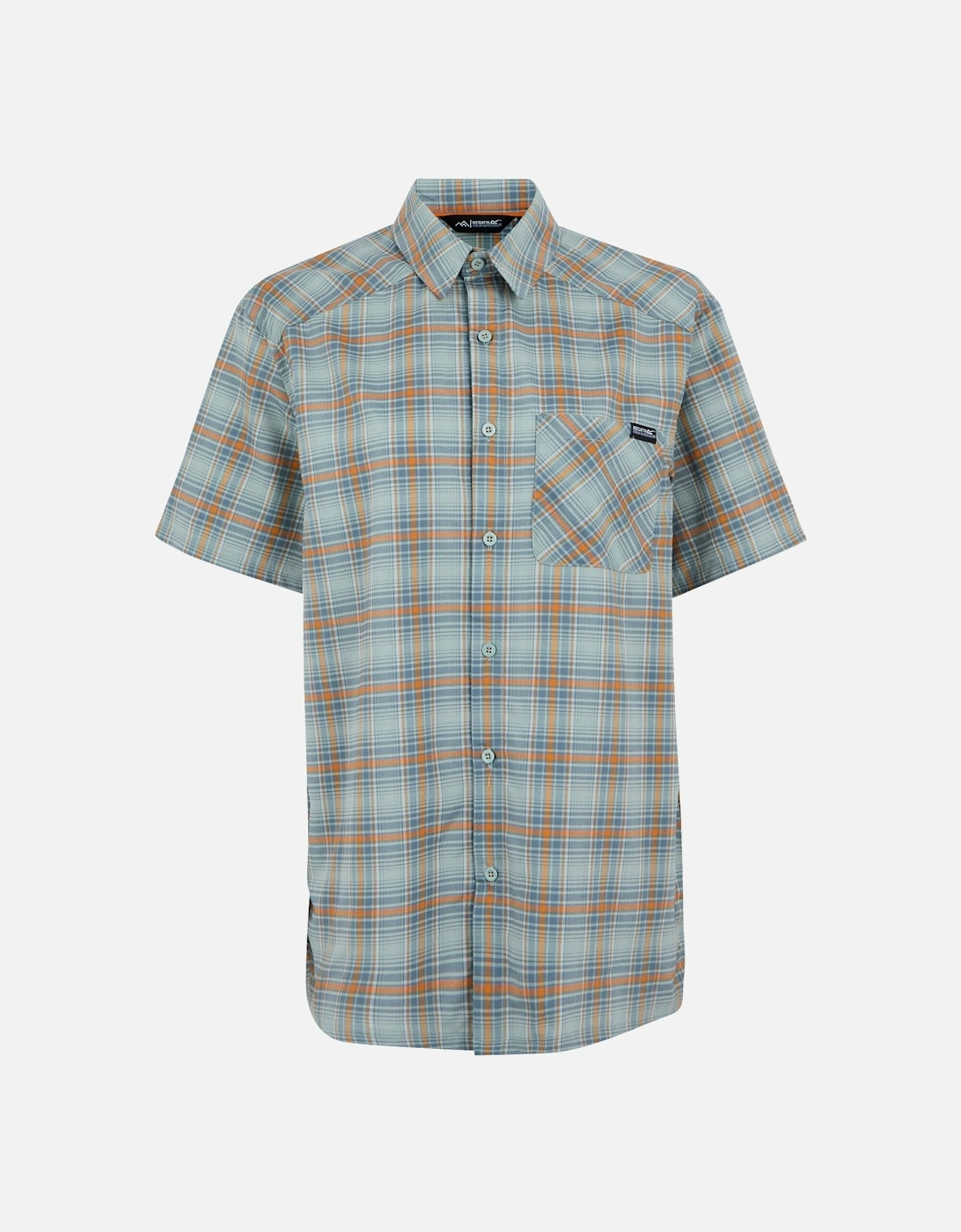 Mens Begarno Checked Short-Sleeved Shirt, 5 of 4