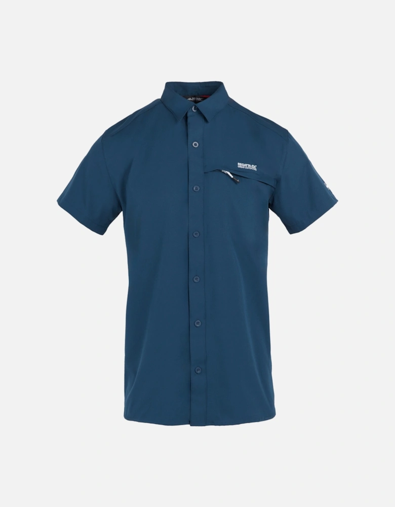 Mens Packaway Short-Sleeved Travel Shirt