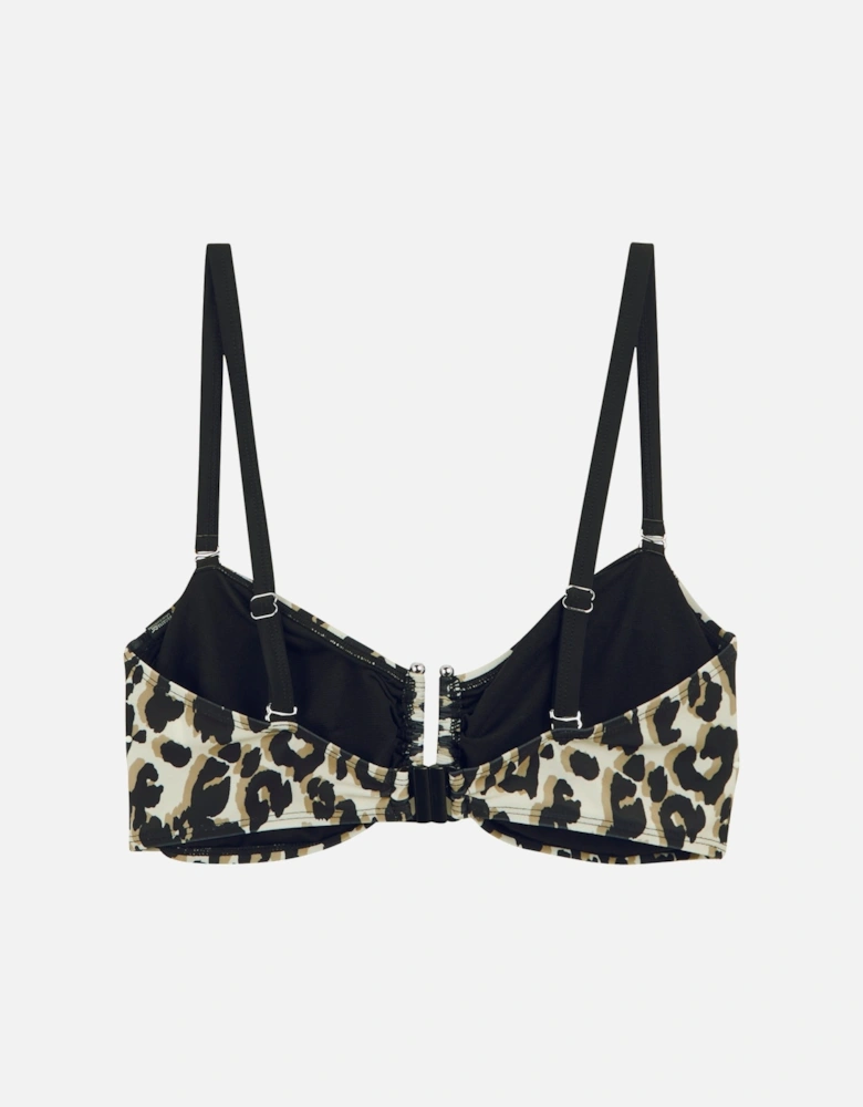 Womens/Ladies Aceana III Leopard Print Bikini Top