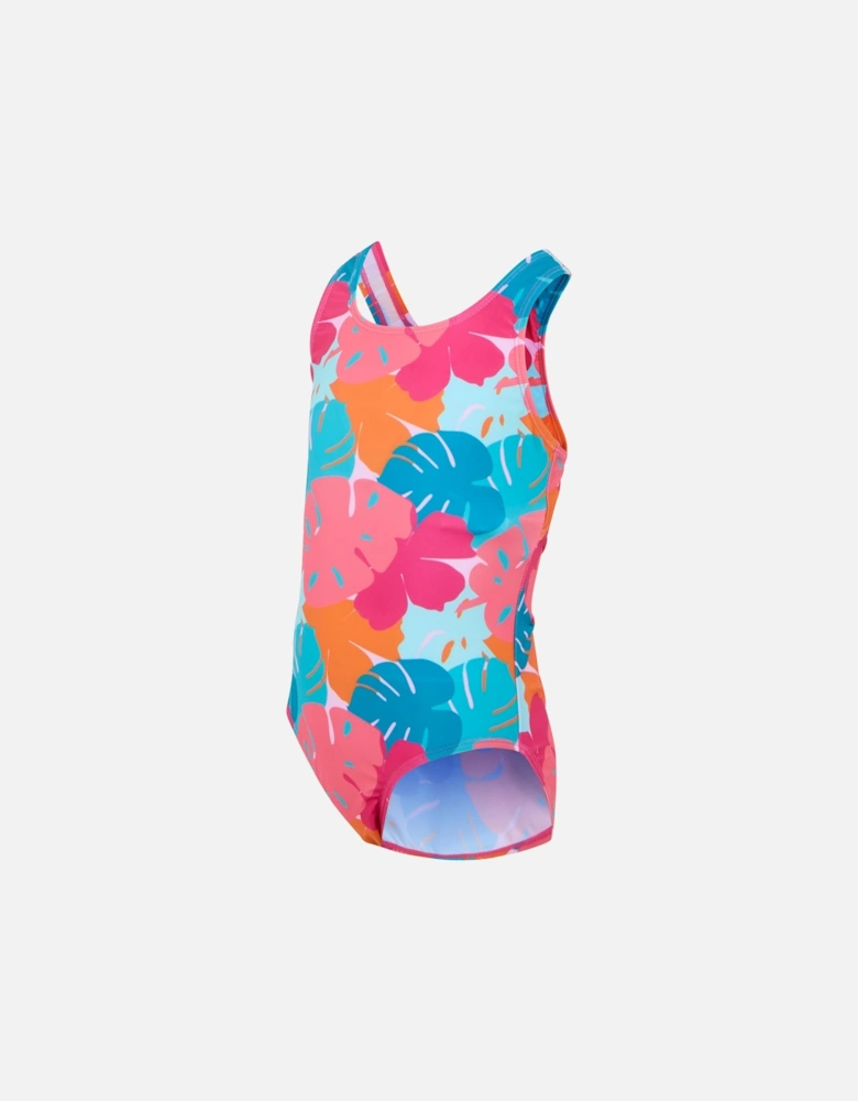 Girls Katrisse Tropical Leaves One Piece Swimsuit