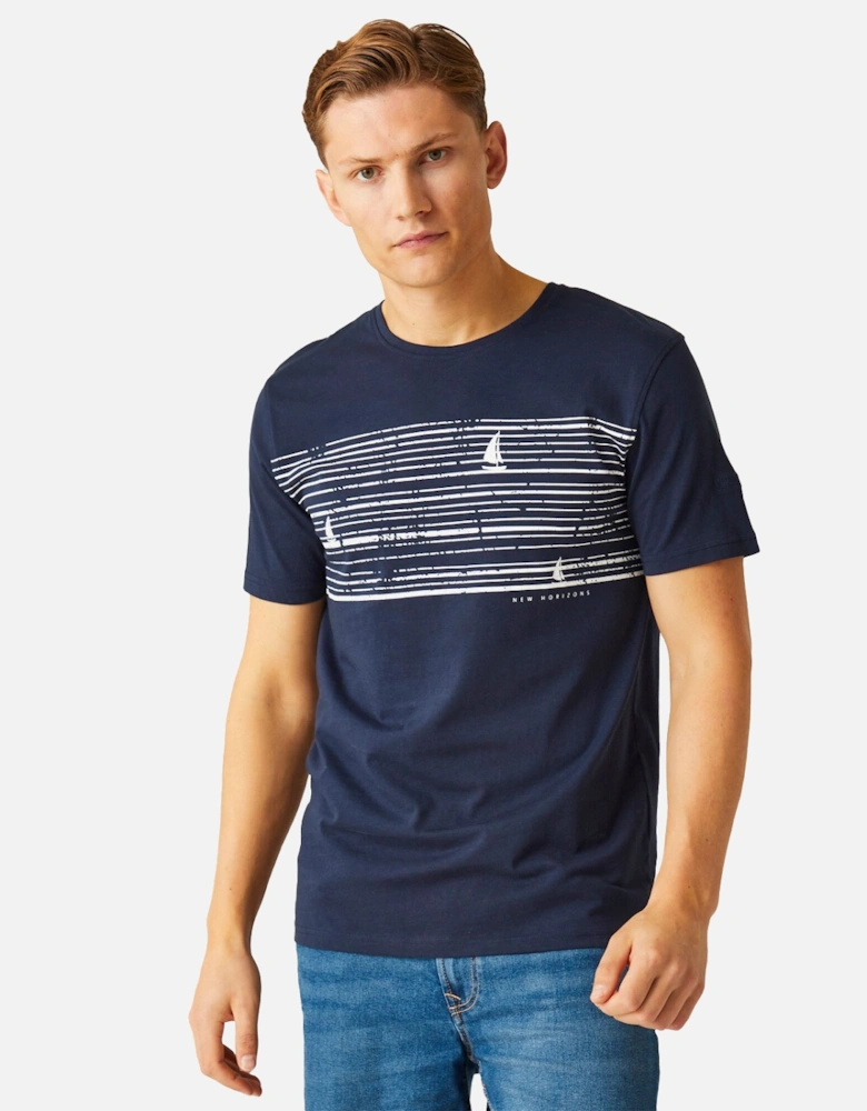 Mens Cline VIII Camping And Beer T-Shirt