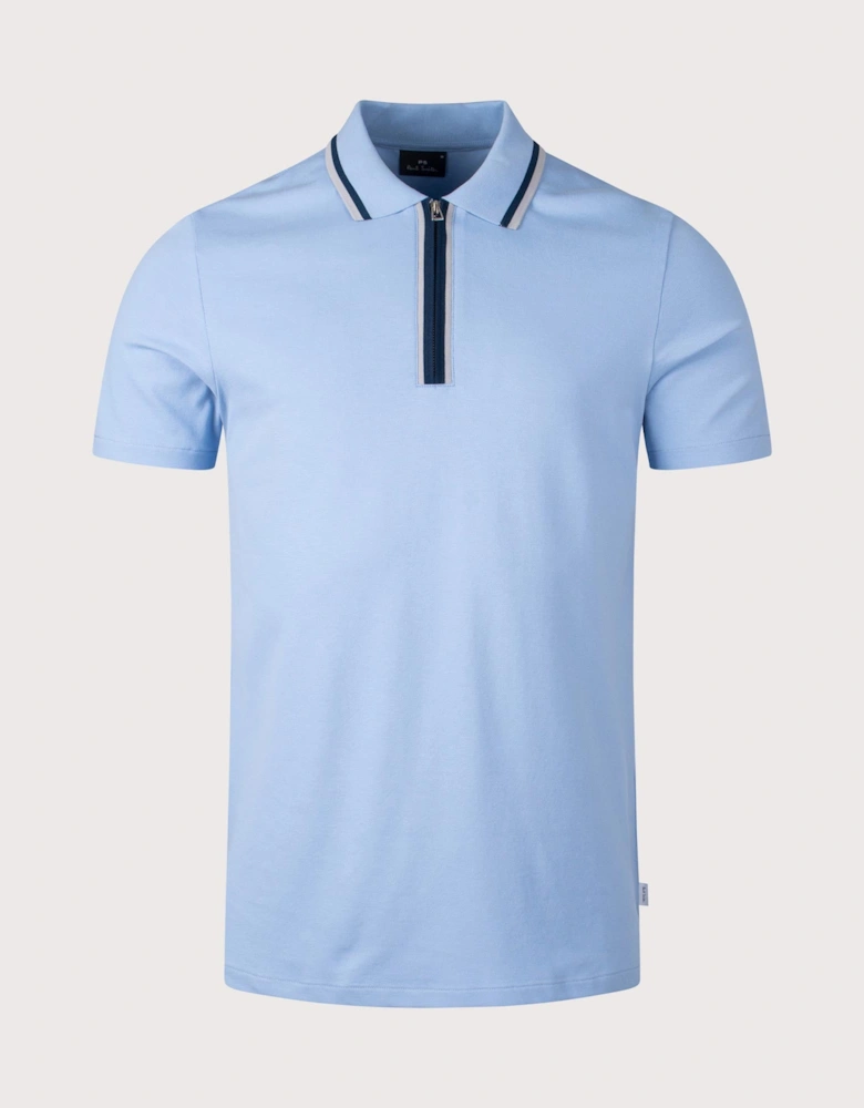 Quarter Zip Polo Shirt