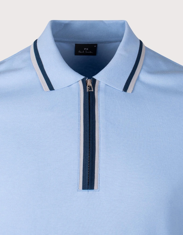 Quarter Zip Polo Shirt