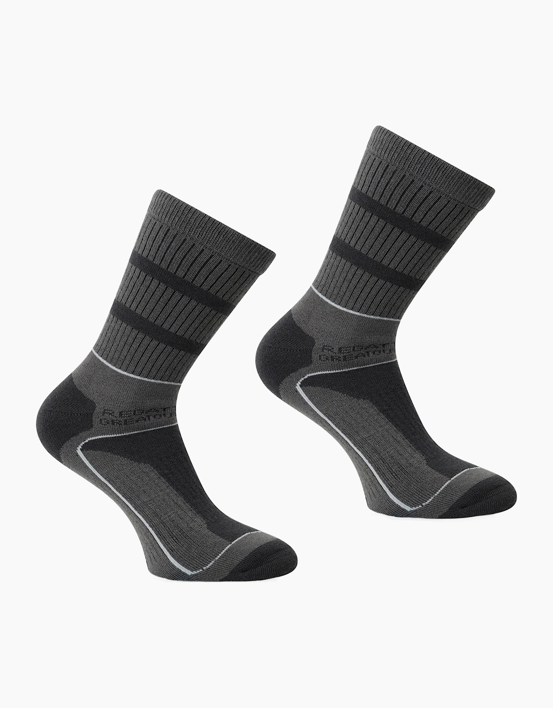 Regatta Men's Granite Light Steel Samaris 3 Season Socks (Pack Of 2) - Size: 9/9.5/10/10.5/11/11.5/12
