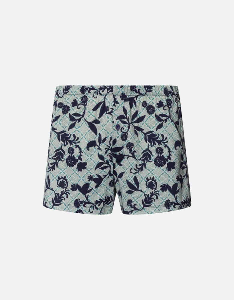 Cotton Sporty Boxer Shorts, Moonshine Tiles