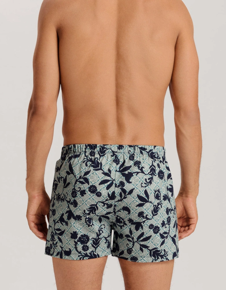 Cotton Sporty Boxer Shorts, Moonshine Tiles