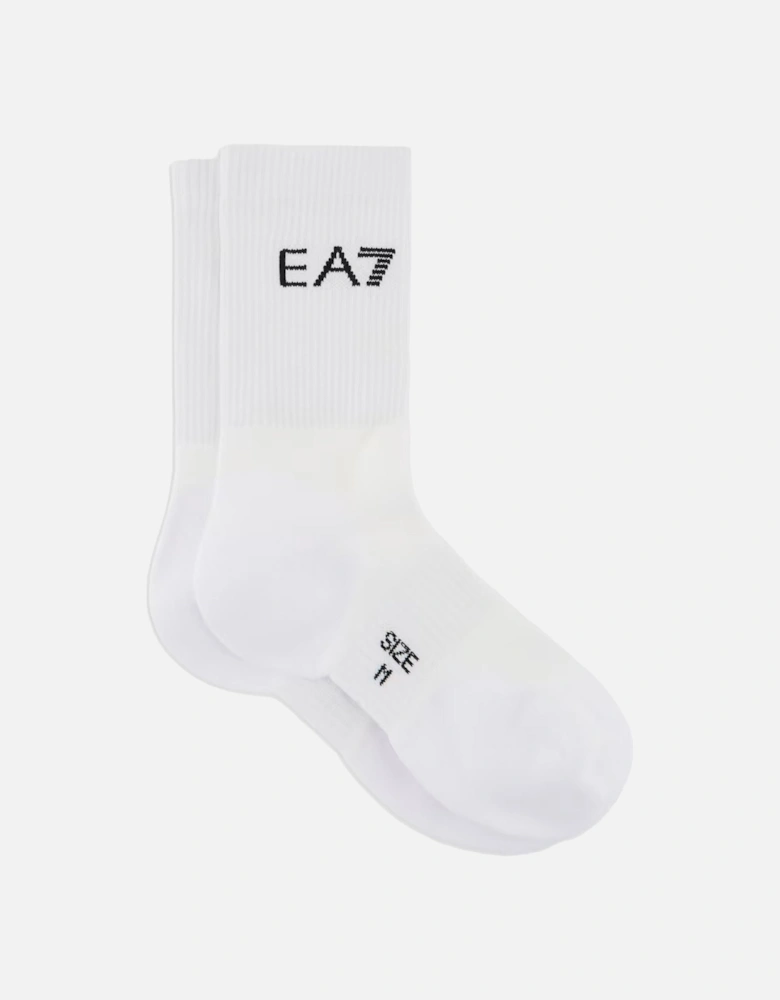 Emporio Armani Tennis Pro Ankle Socks White/Black