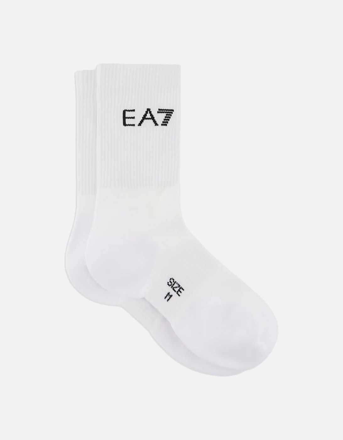 Emporio Armani Tennis Pro Ankle Socks White/Black, 3 of 2