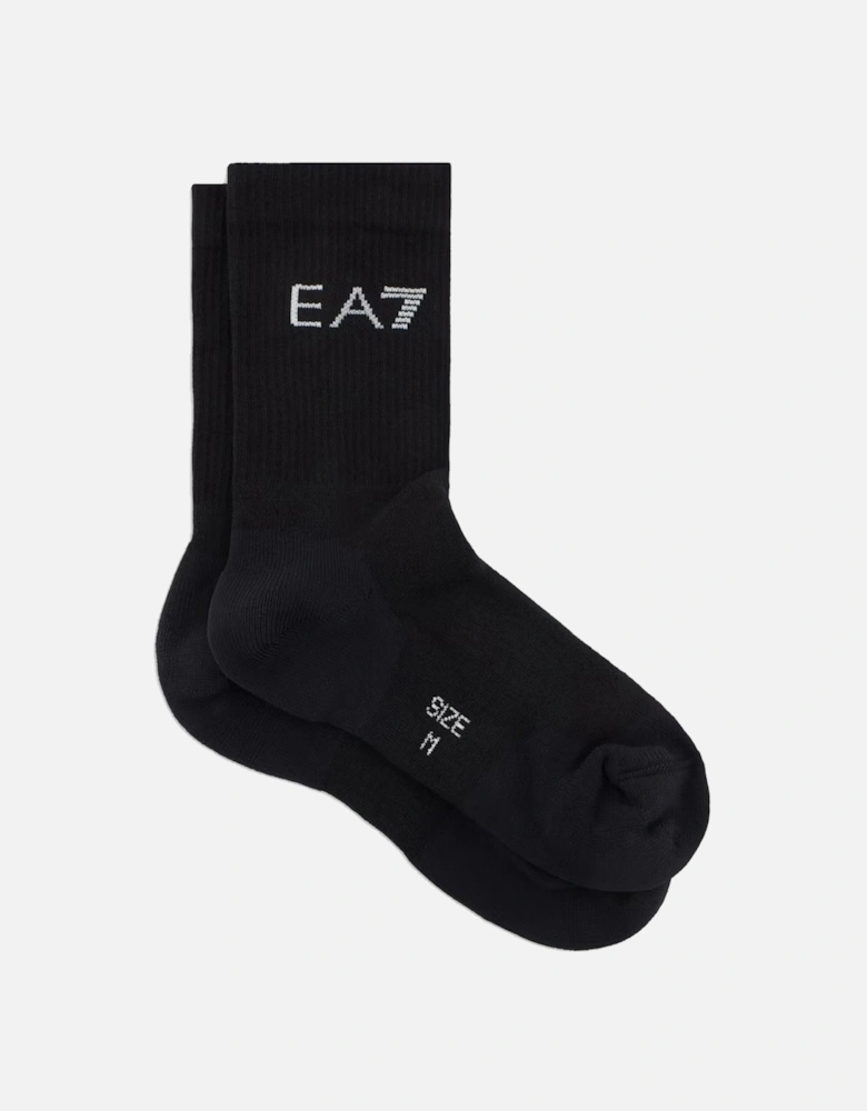 Emporio Armani Tennis Pro Ankle Socks Black/White