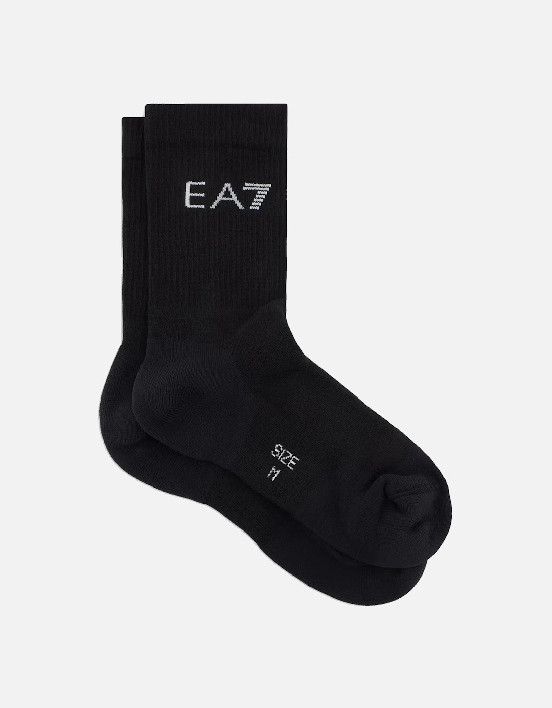 Emporio Armani Tennis Pro Ankle Socks Black/White, 3 of 2