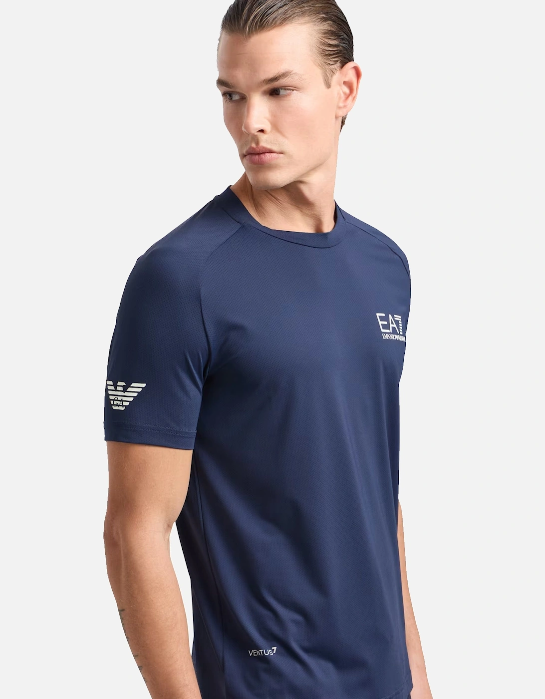 Emporio Armani Tennis Pro VENTUS7 T-Shirt Navy Blue