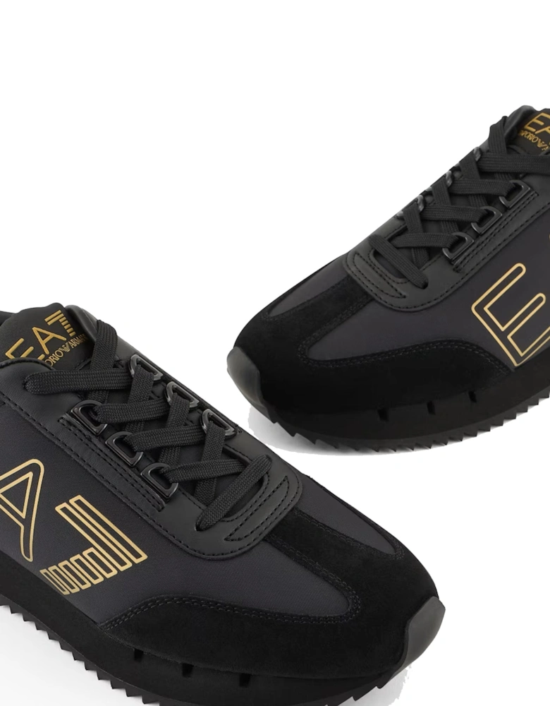 Emporio Armani Vintage Trainers Triple Black/Gold