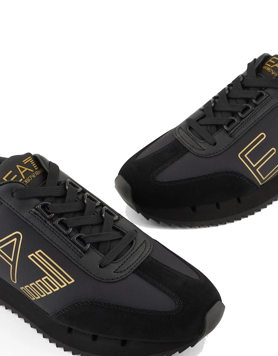 Emporio Armani Vintage Trainers Triple Black/Gold