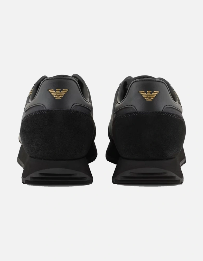 Emporio Armani Vintage Trainers Triple Black/Gold