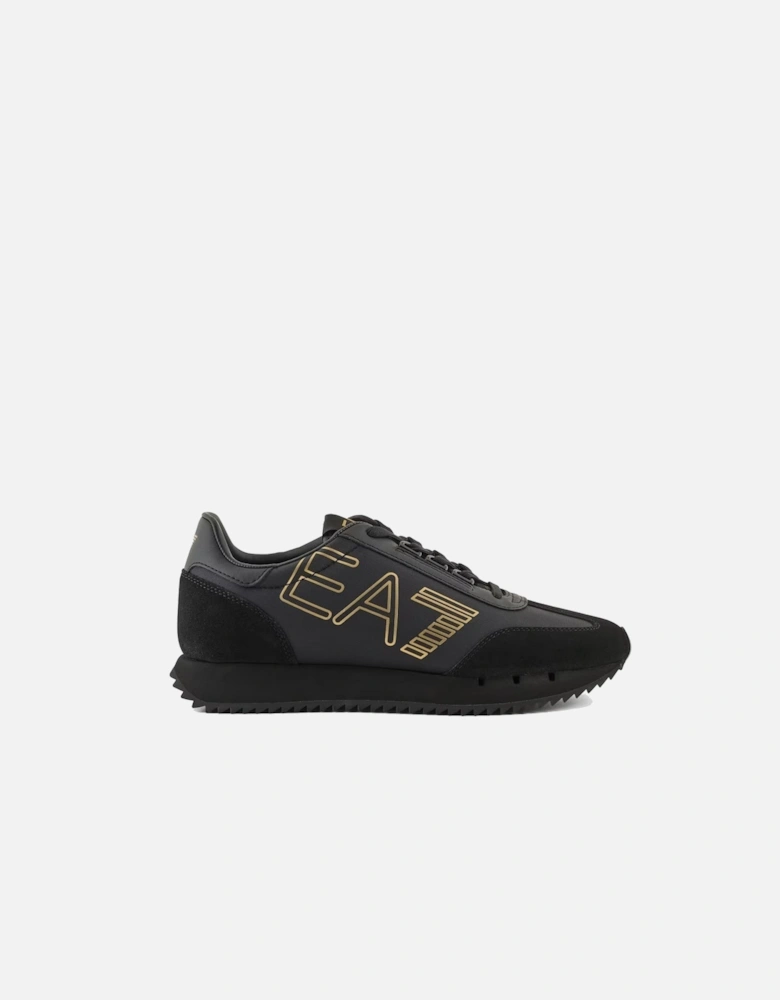 Emporio Armani Vintage Trainers Triple Black/Gold