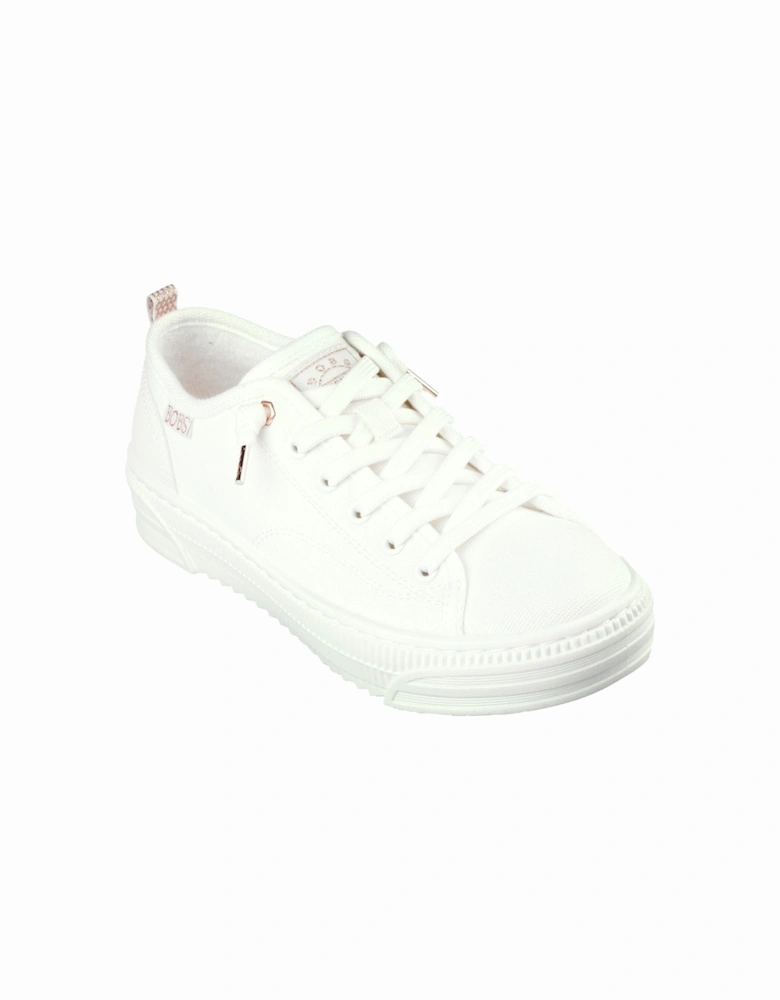 Womens BOBS Copa 114640-OFWT Off White Lace Up Shoe