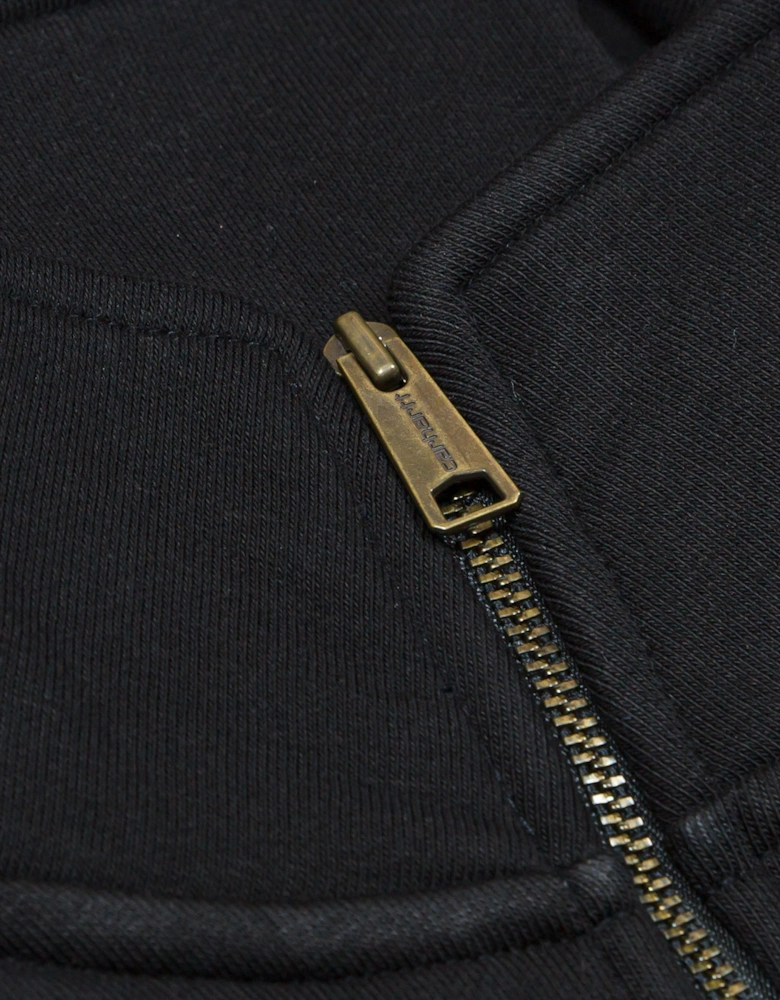 Chase Neck Zip Sweatshirt - Black/Gold