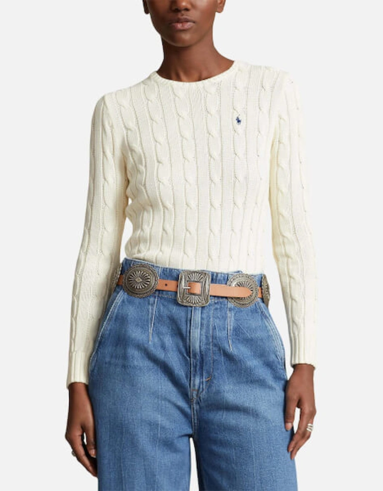 Julianna Cotton Cable-Knit Jumper