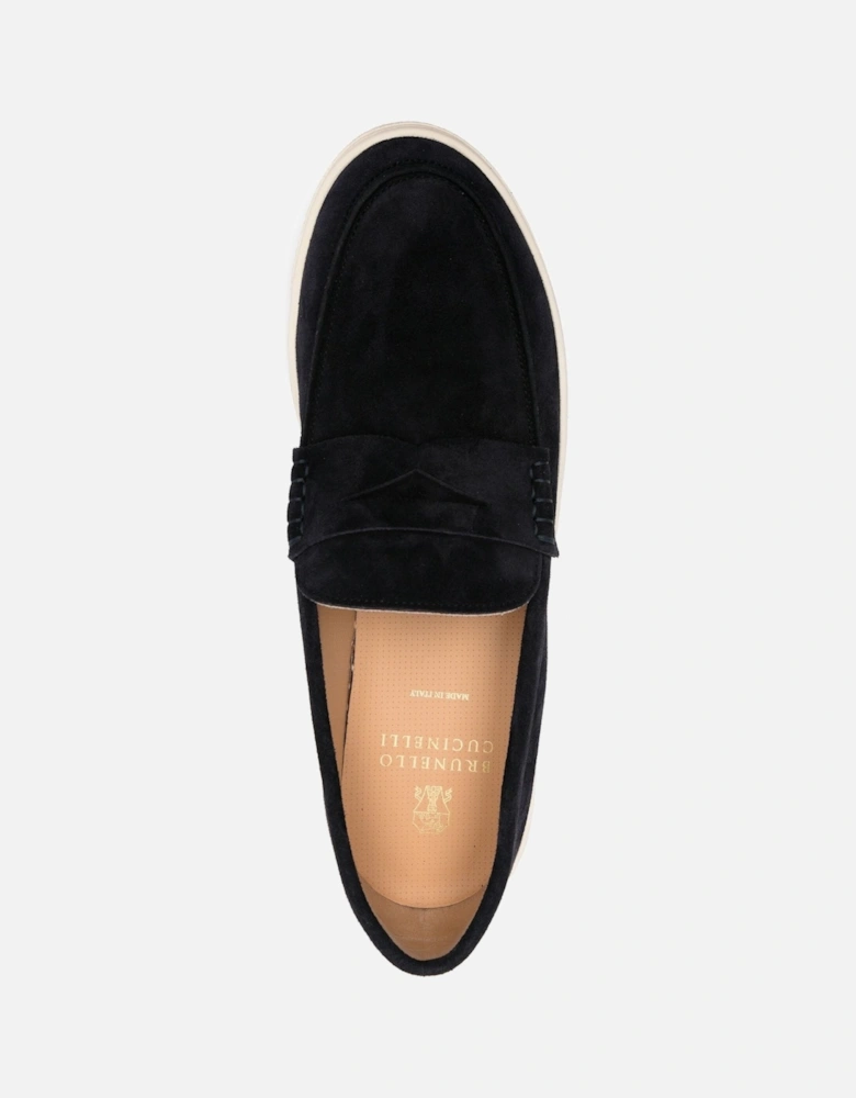 Suede Loafers Navy