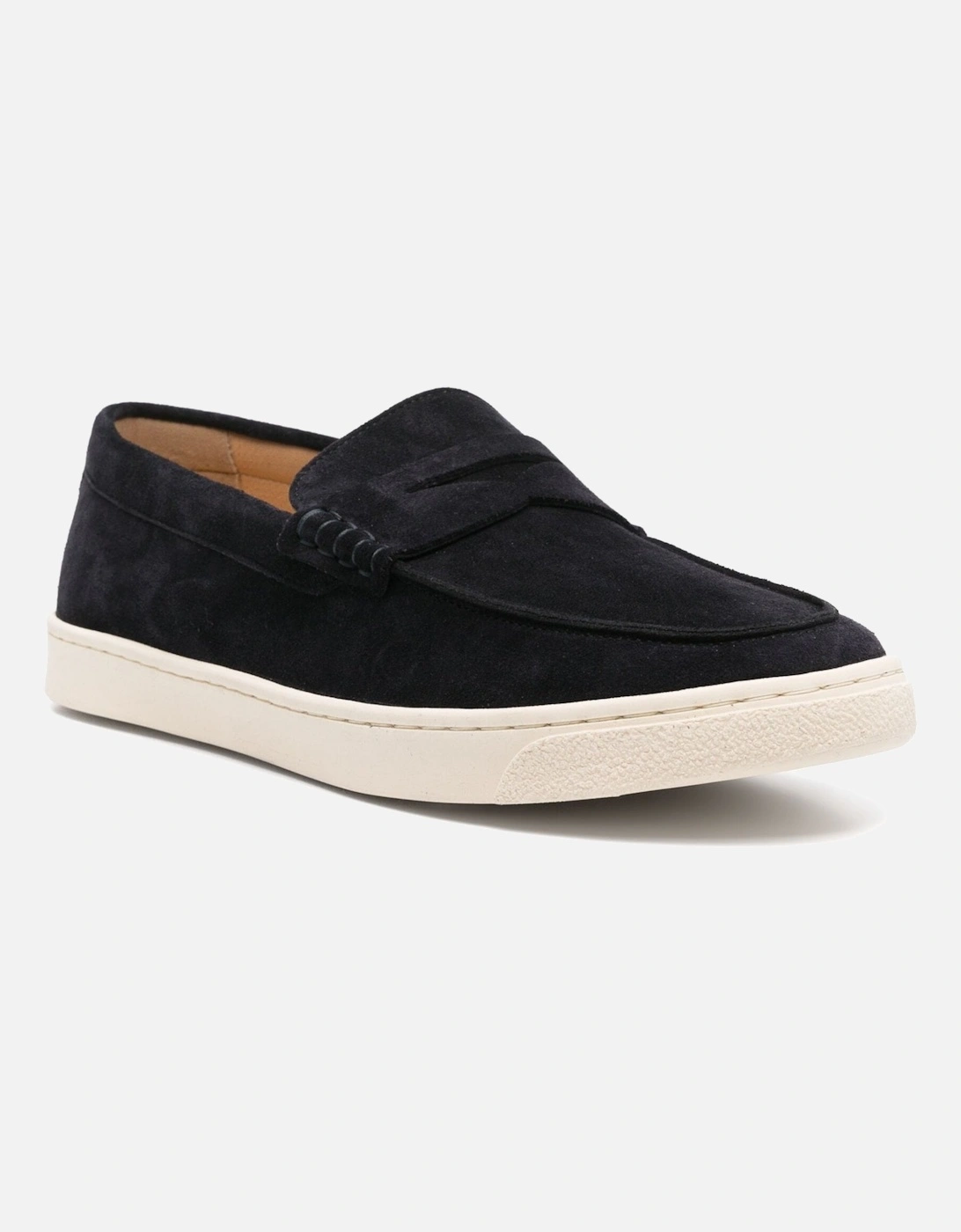 Suede Loafers Navy