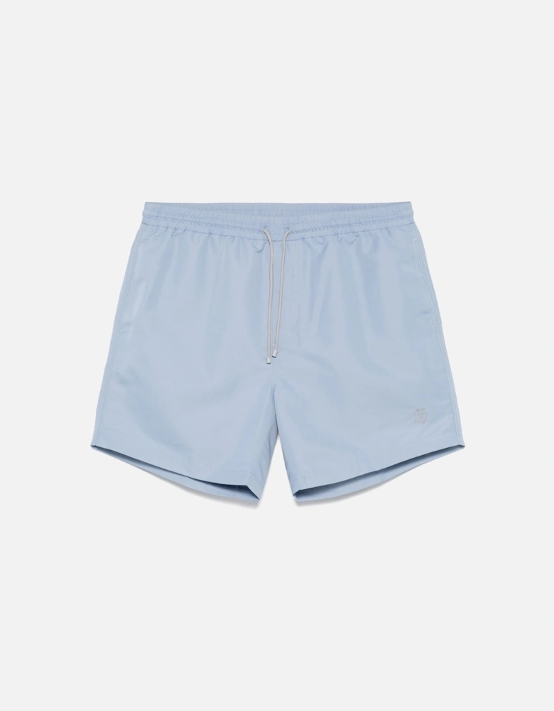 Branded Drawstring Swimshorts Blue