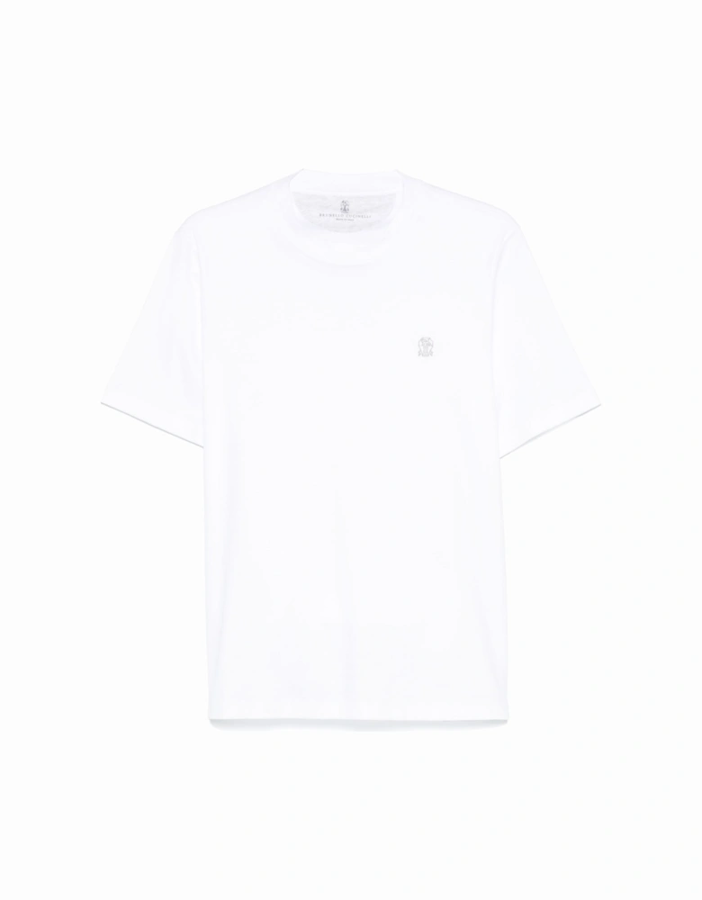 Classic Branded Cotton T-Shirt White