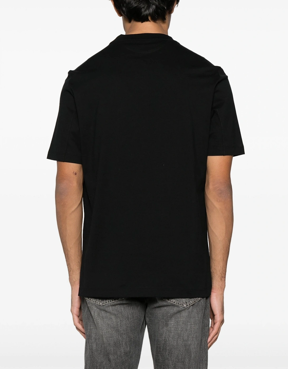 Classic Branded Cotton T-shirt Black