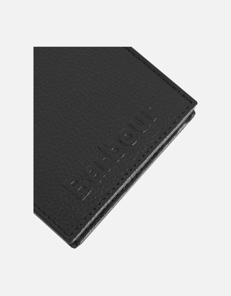 Barbour Black Debossed Logo Wallet In Gift Box