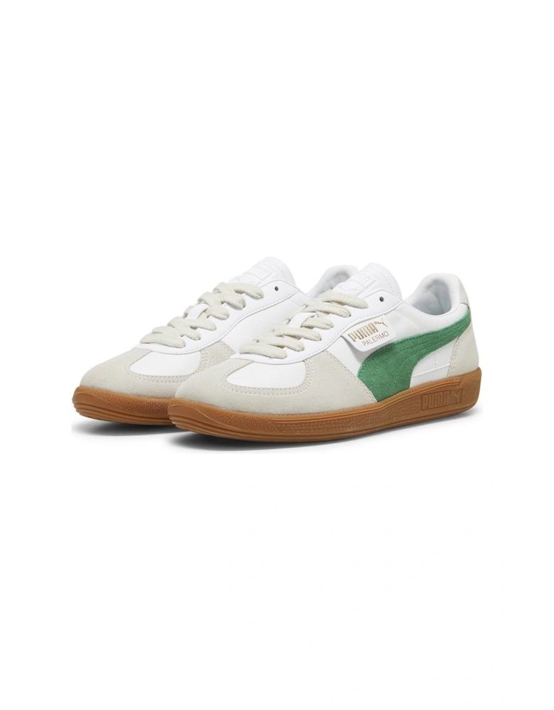 Men's Palermo Trainers - Green/White