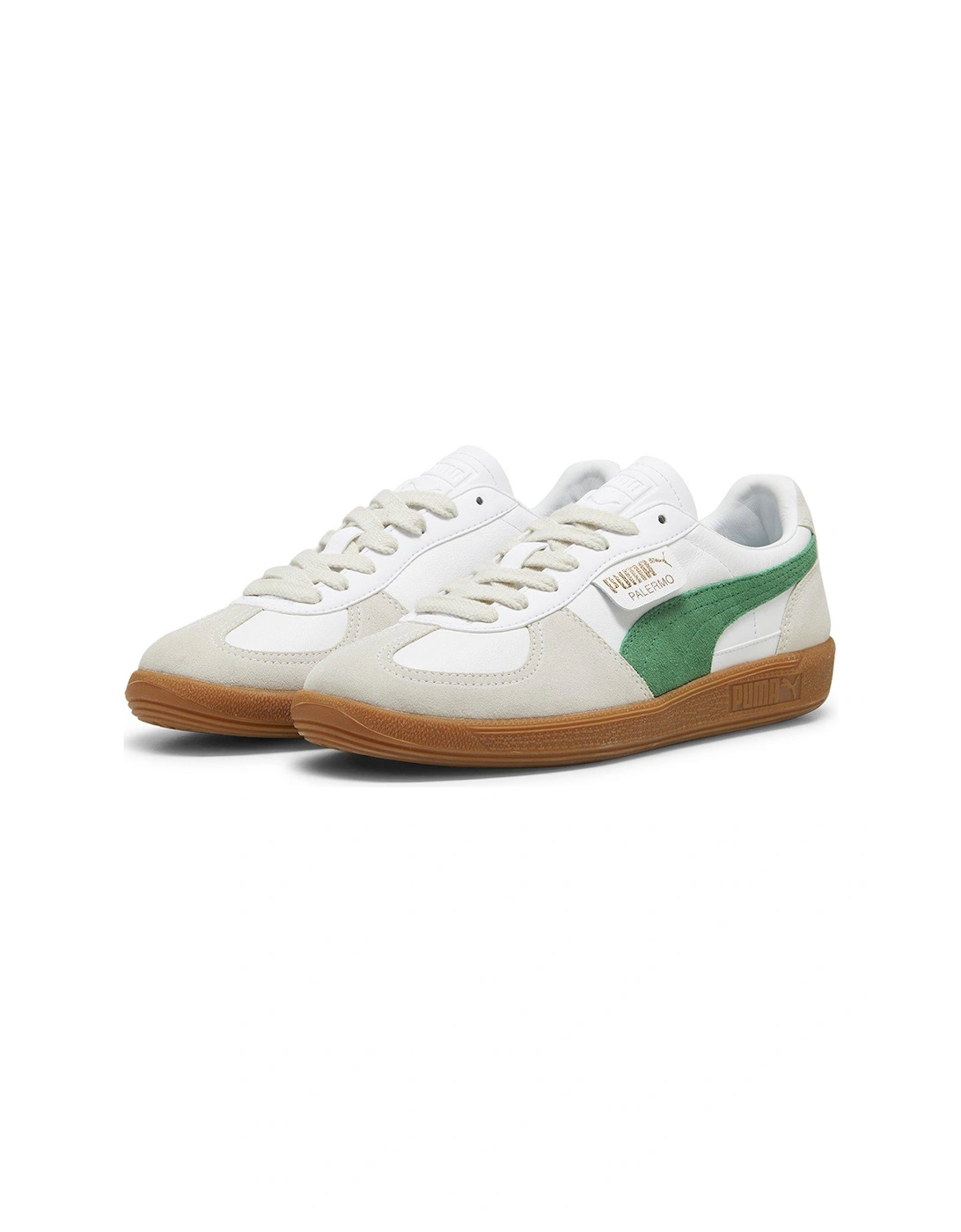 Men's Palermo Trainers - Green/White
