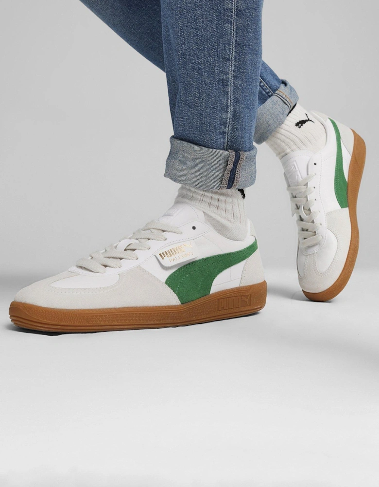 Men's Palermo Trainers - Green/White