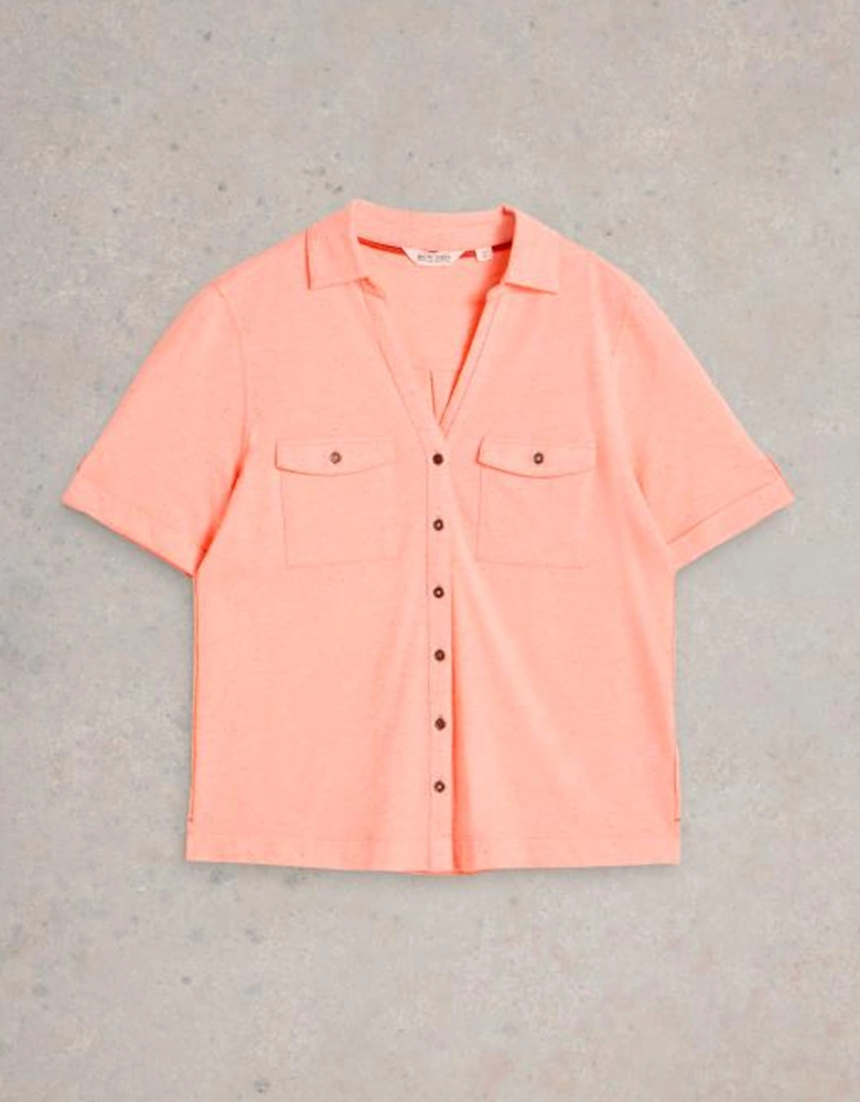 Women's Paige Pocket Shirt Light Pink