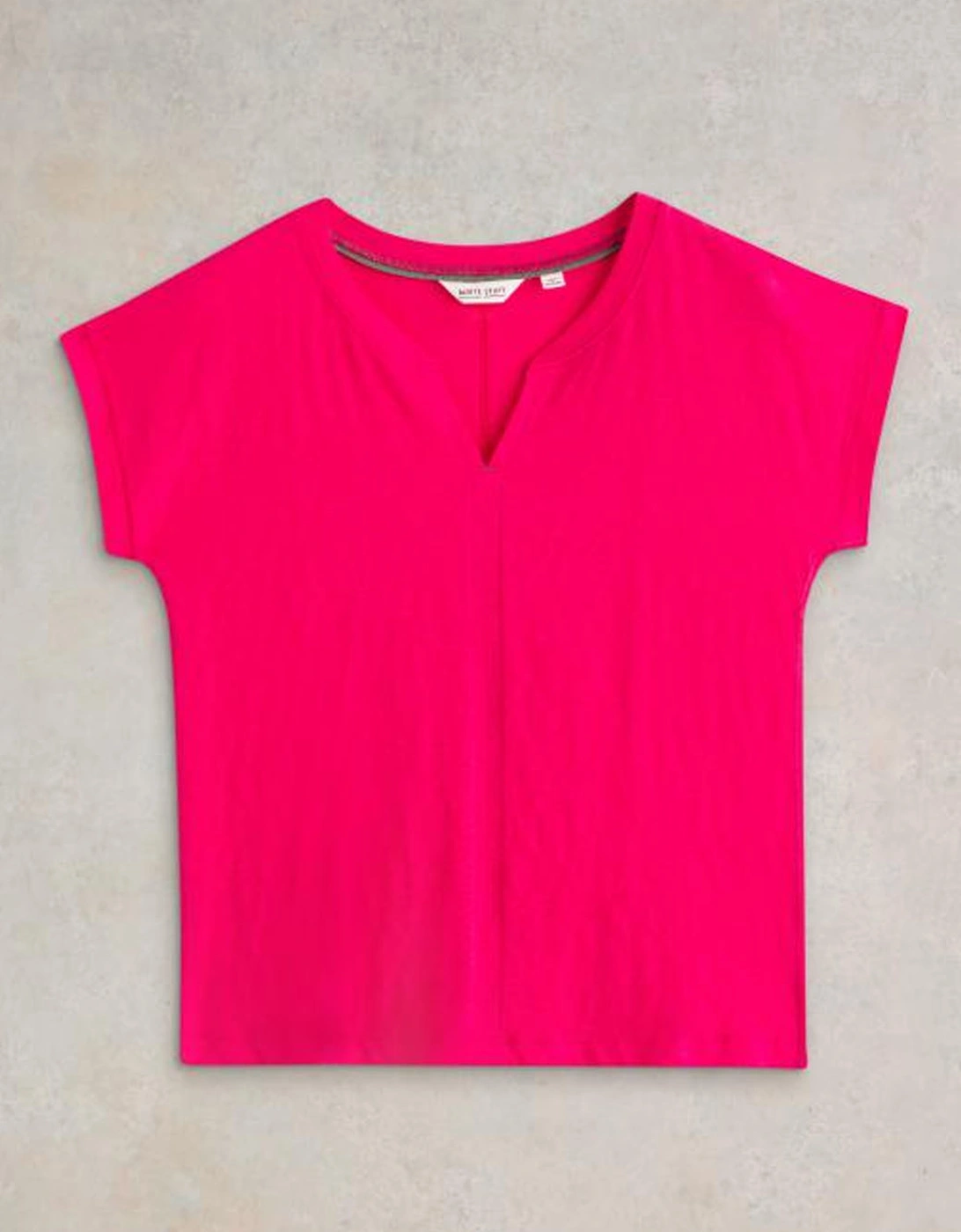 Women's Nelly Notch Neck Tee Bright Pink