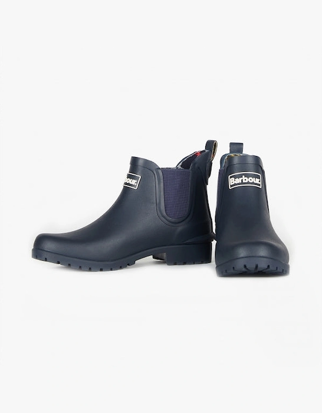 WILTON Womens Chelsea Wellington Boots Navy