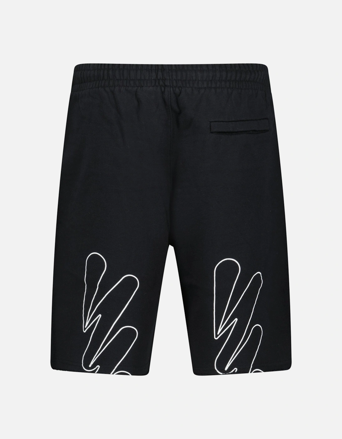 Wave Cotton Sweat Shorts Black, 5 of 4